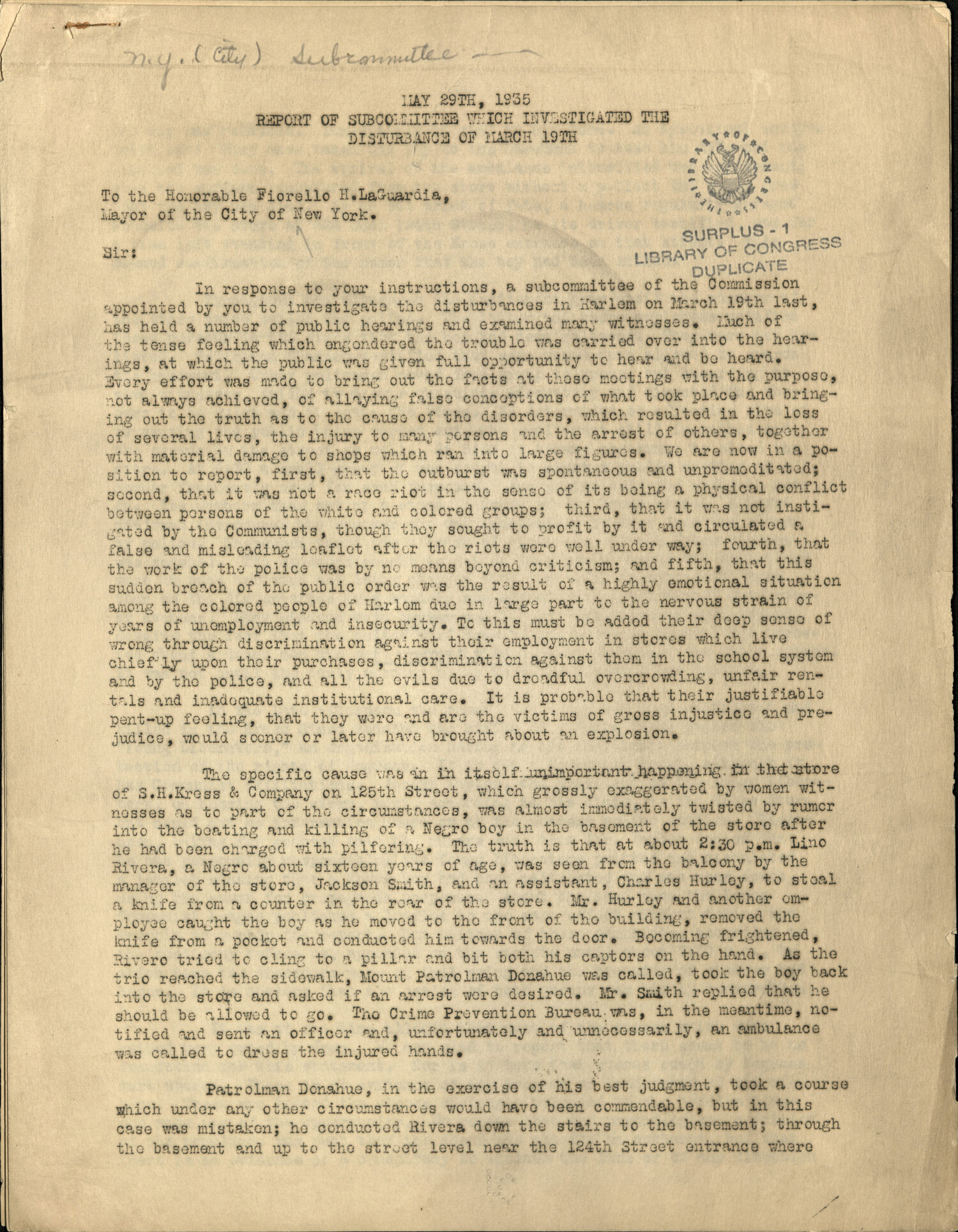 1935-Harlem-riot-subcommittee-report-2.jpg